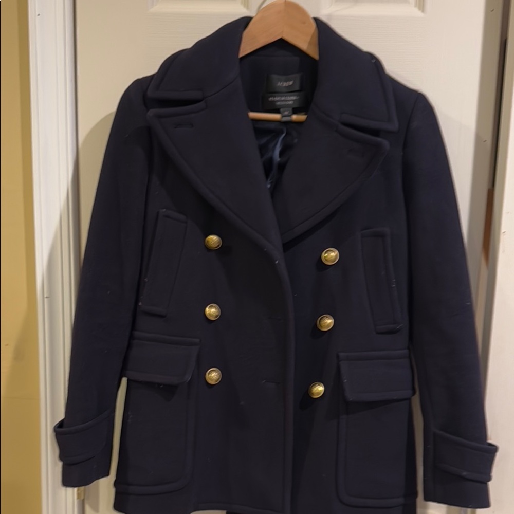 Navy Double-Breasted Peacoat